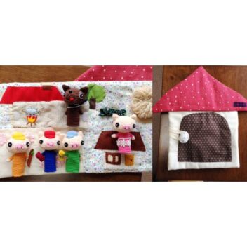 三匹のこぶた【指人形絵本】