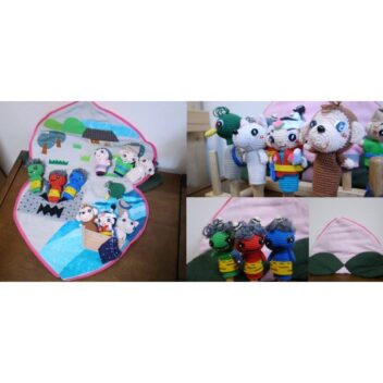 桃太郎【指人形絵本】