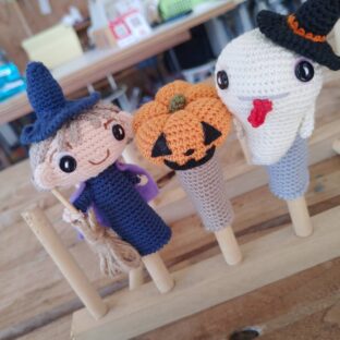 《受注制作》ハロウィン指人形セット